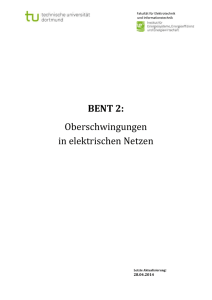 BENT 2: Oberschwingungen in elektrischen Netzen