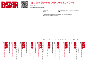 cpu aus Siemens 2636 Amd Duo Core