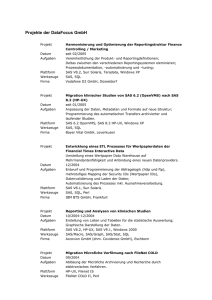 Projektliste - DataFocus GmbH