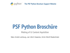 The PSF Python Brochure Project
