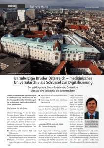 BHB - medizinisches Universalarchiv als Schlüssel