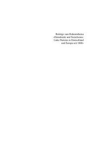 Linke Parteien in Deutschland und Europa seit 1860