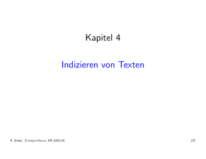 Kapitel 4 Indizieren von Texten