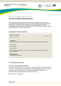 PDF Version der Reise - Die Jugendherbergen in Berlin und