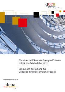 Eckpunkte der Allianz für Gebäude-Energie-Effizienz