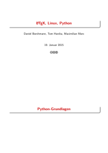 LaTeX, Linux, Python