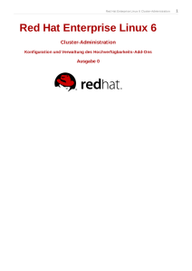 Red Hat Enterprise Linux 6 Cluster