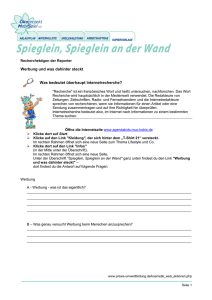 Werbung und was dahinter steckt Was bedeutet &uuml;berhaupt