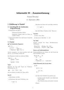 Informatik III - Zusamenfassung