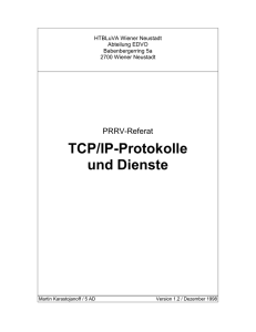 TCP/IP-Protokolle und Dienste