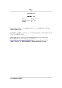 HTML5 1 - keinerweiss