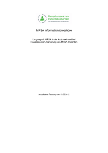 MRSA-Infobroschüre