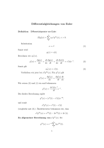 Differentialgleichungen von Euler