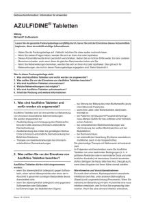 Ansehen/Download von PDF zu AZULFIDINE® Tabletten