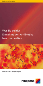 Was Sie bei der Einnahme von Antibiotika beachten sollten