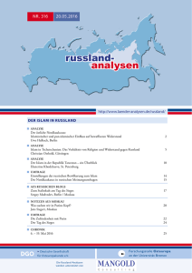 Russland-Analysen Nr. 316 - Länder