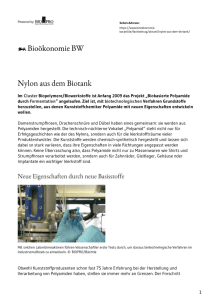 Nylon aus dem Biotank