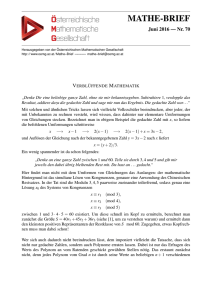 mathe-brief - Österreichische Mathematische Gesellschaft