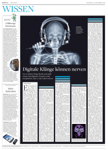 Digitale Klänge können nerven