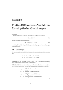 Finite–Differenzen–Verfahren für elliptische Gleichungen