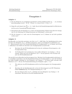 Ubungsblatt 5 - Statistik und Ökonometrie
