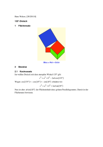 Hans Walser, [20120118] 135°-Dreieck 1 Flächensatz 2 Beweise