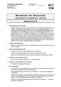 Merkblatt Hepatitis B - Landkreis Cloppenburg