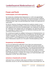 Frauen und Flucht - Landesfrauenrat Niedersachsen e.V.