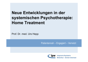 Home Treatment - Klinik für Psychiatrie und Psychotherapie