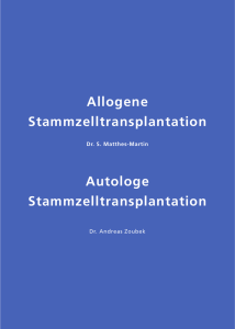 Allogene Stammzelltransplantation - Österreichische Kinder