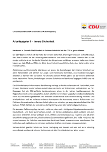 Innere Sicherheit - CDU Sachsen