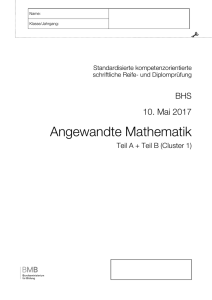 Angewandte Mathematik - und Diplomprüfung (SRDP)