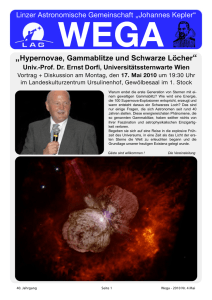 WEGA Mai 2010 - Linzer Astronomische Gemeinschaft