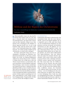 Mithras und der Beginn des Christentums