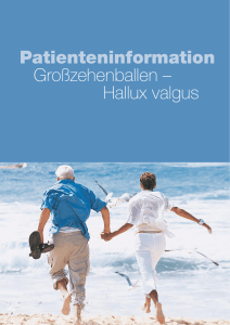 Patienteninformation Großzehenballen – Hallux