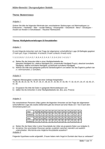 Müller-Benedict: Übungsaufgaben Statistik - Europa