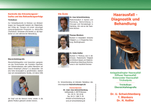 Haarausfall - Diagnostik und Behandlung