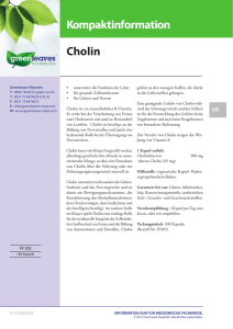 Cholin - Greenleaves Vitamins