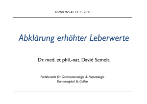 Erh&ouml;hte Leberwerte