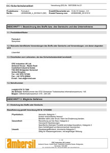 EG-Sicherheitsdatenblatt