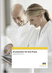 Katalog Swiss Post Solutions Praxisbedarf