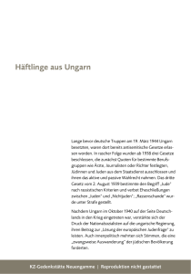 Häftlinge aus Ungarn