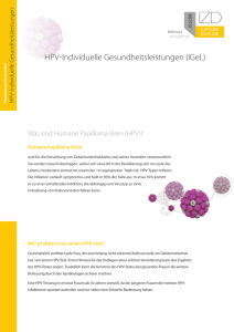 HPV-Flyer - IZD Hannover
