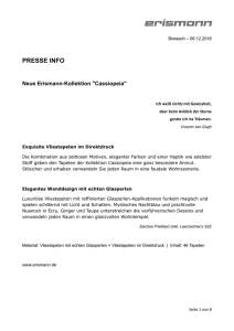 Presse-Info Kollektion >>Cassiopeia<< als PDF