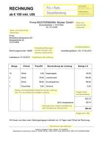 Rechnungsvorlage über €150