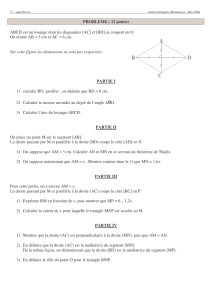 PROBLEME ( 12 points) - Académie de Strasbourg