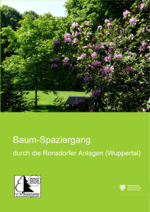 Baum-Spaziergang - Ronsdorfer Verschönerungsverein