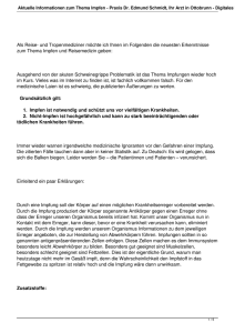 Aktuelle Informationen zum Thema Impfen