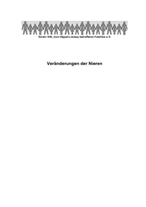 Veränderungen der Nieren - von Hippel