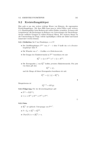 9.2 Kreisteilungskörper